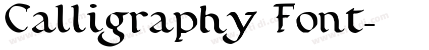 Calligraphy Font字体转换